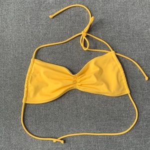 Victoria’s Secret yellow tie bikini top sz medium
